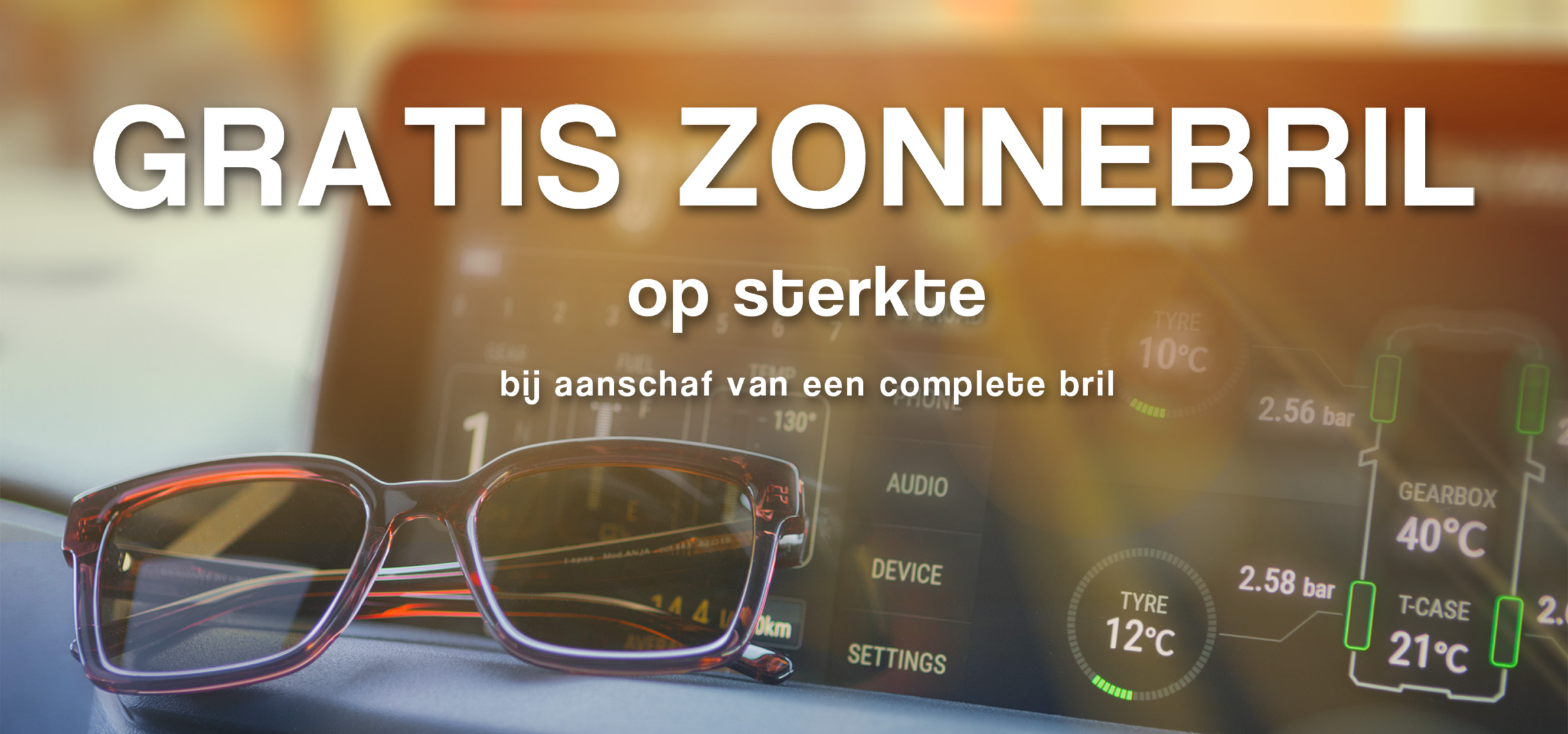 Gratis zonnebril op sterkte actie